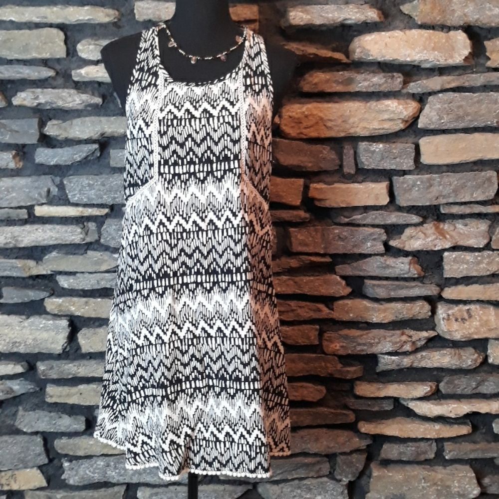NWOT Lorimer NYC black and white sundress sz small